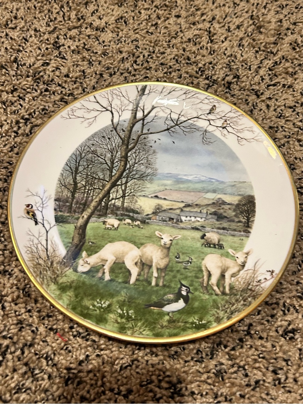 50%off w❤️ Royal Worcester Peter barrett~Franklin Porcelain~A Country Church